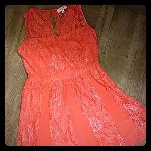 Coral Summer Dress
